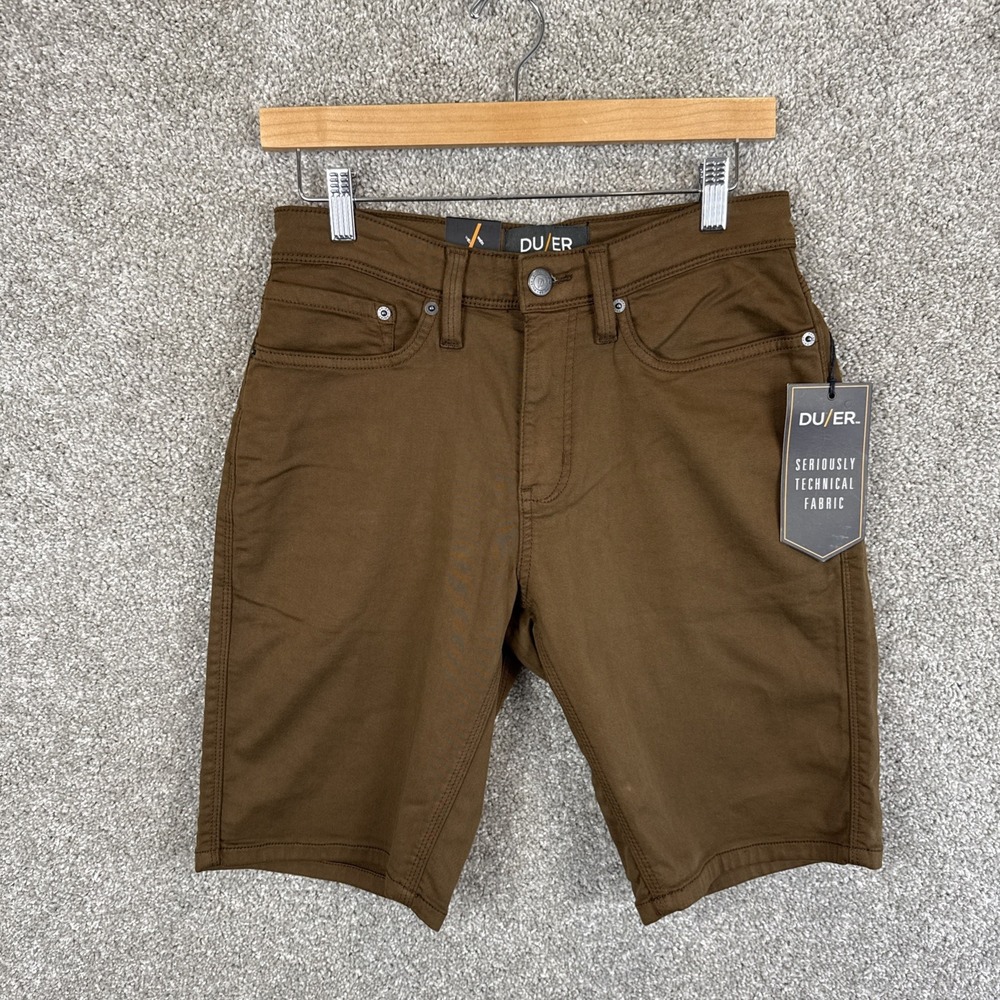 DU/ER No Sweat Relaxed Shorts Golden Brown Men's Size 29 N2X‎ NEW - Picture 3 of 7
